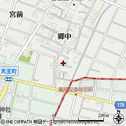 愛知県江南市安良町郷中237周辺の地図