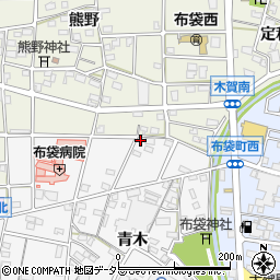 愛知県江南市五明町青木13周辺の地図