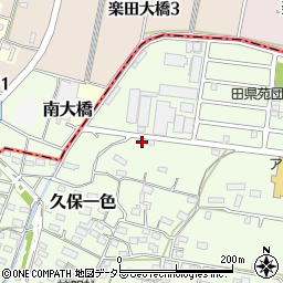 愛知県小牧市久保一色1572-1周辺の地図