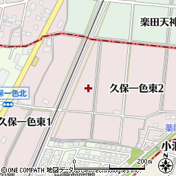 愛知県小牧市久保一色東周辺の地図