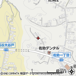 神奈川県鎌倉市佐助1丁目20周辺の地図