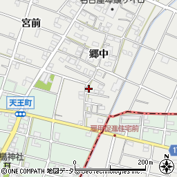 愛知県江南市安良町郷中232周辺の地図