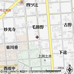 愛知県一宮市時之島毛勝野29周辺の地図