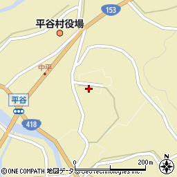 長野県下伊那郡平谷村492周辺の地図