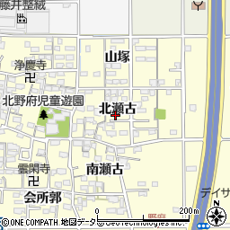 愛知県一宮市開明北瀬古周辺の地図