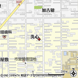 愛知県一宮市開明洗心24周辺の地図