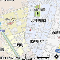 愛知県一宮市北神明町2丁目1-4周辺の地図