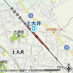 上大井駅周辺の地図