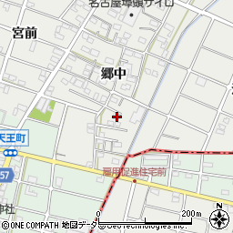 愛知県江南市安良町郷中228周辺の地図