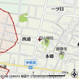 愛知県江南市中奈良町本郷112周辺の地図