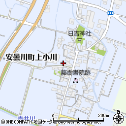 滋賀県高島市安曇川町上小川308周辺の地図