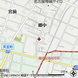 愛知県江南市安良町郷中231周辺の地図
