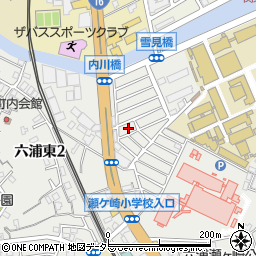 神奈川県横浜市金沢区六浦東1丁目8周辺の地図