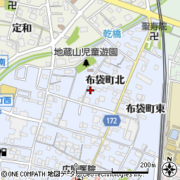 愛知県江南市布袋町北周辺の地図