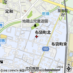 愛知県江南市布袋町（北）周辺の地図