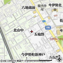 愛知県一宮市今伊勢町新神戸五輪野5-8周辺の地図
