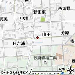 愛知県一宮市時之島山王36周辺の地図