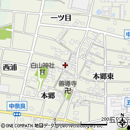 愛知県江南市中奈良町本郷62周辺の地図