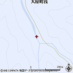 兵庫県養父市大屋町筏1268-1周辺の地図