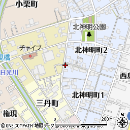 愛知県一宮市北神明町2丁目15周辺の地図