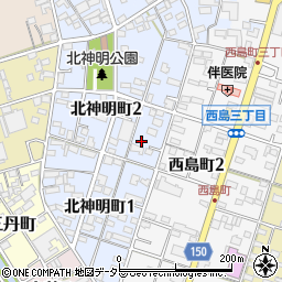 愛知県一宮市北神明町2丁目31周辺の地図