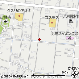 岐阜県羽島市竹鼻町狐穴1275-6周辺の地図