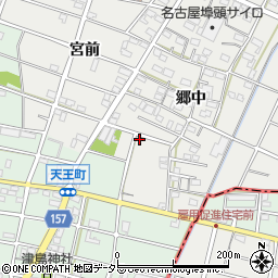 愛知県江南市安良町郷中189周辺の地図