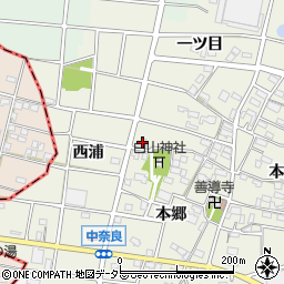 愛知県江南市中奈良町本郷56周辺の地図
