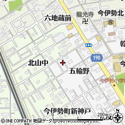 愛知県一宮市今伊勢町新神戸五輪野5周辺の地図