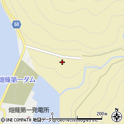 畑薙第一ダム周辺の地図