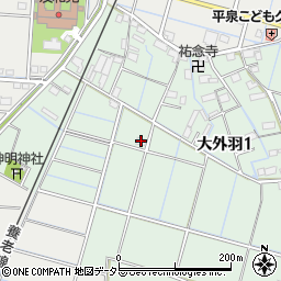 岐阜県大垣市大外羽1丁目150周辺の地図