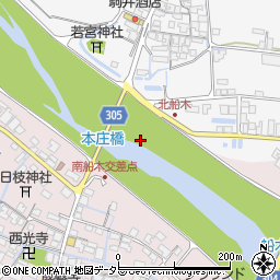 本庄橋周辺の地図