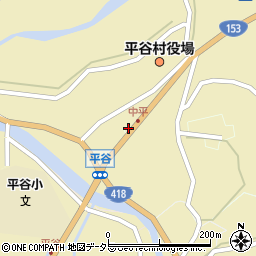 長野県下伊那郡平谷村451周辺の地図