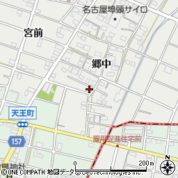 愛知県江南市安良町郷中170周辺の地図