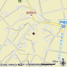 千葉県君津市戸崎周辺の地図