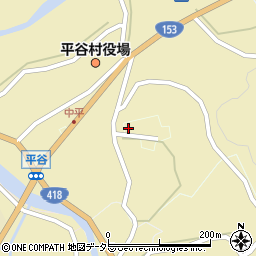 長野県下伊那郡平谷村491周辺の地図