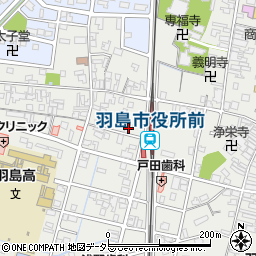 羽島キリスト教会周辺の地図