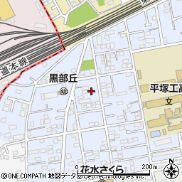 神奈川県平塚市黒部丘21-4周辺の地図