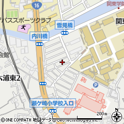 神奈川県横浜市金沢区六浦東1丁目7周辺の地図