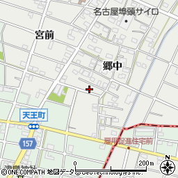 愛知県江南市安良町郷中173周辺の地図