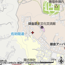 神奈川県鎌倉市扇ガ谷1丁目3-8周辺の地図