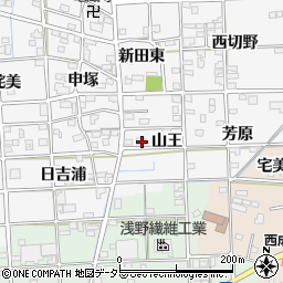 愛知県一宮市時之島山王14周辺の地図