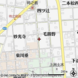 愛知県一宮市時之島毛勝野24-2周辺の地図