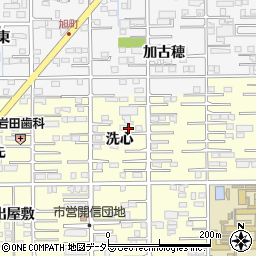 愛知県一宮市開明洗心22周辺の地図
