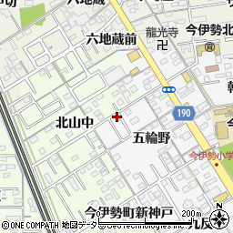 愛知県一宮市今伊勢町新神戸五輪野5-10周辺の地図