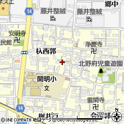 愛知県一宮市開明杁西郭5周辺の地図