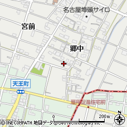 愛知県江南市安良町郷中169周辺の地図