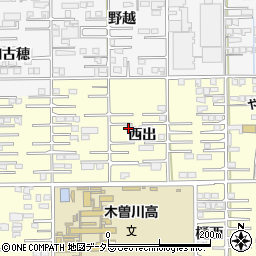 愛知県一宮市開明西出周辺の地図