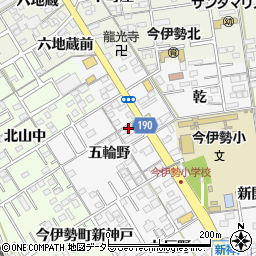 愛知県一宮市今伊勢町新神戸五輪野33周辺の地図