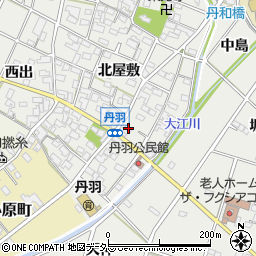 愛知県一宮市丹羽北屋敷1534周辺の地図